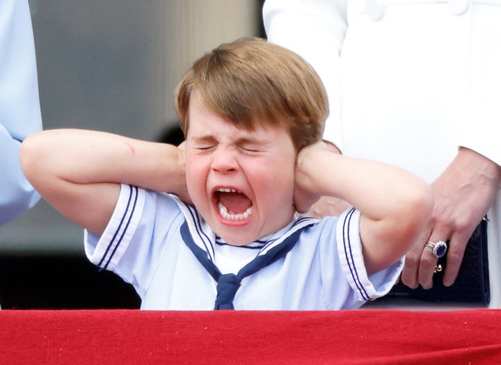 Príncipe Louis durante el Trooping The Colour.