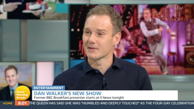 Dan Walker speaking to Susanna Reid and Richard Madeley on Good Morning Britain