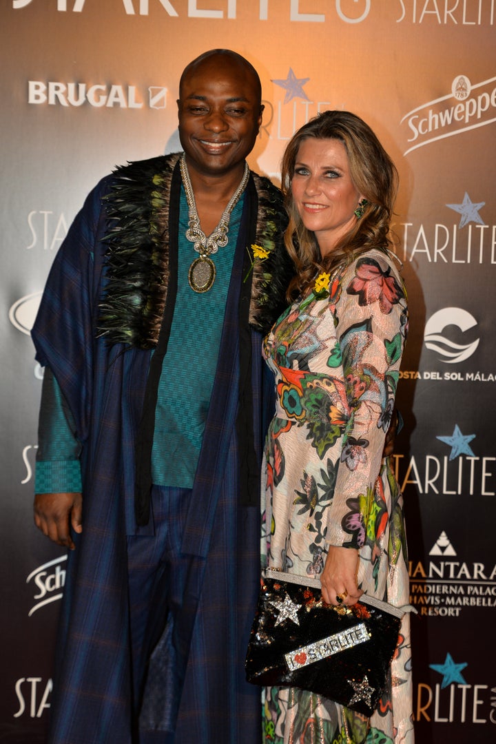 Marta Luisa de Noruega y Durek Verrett en el Starlite de Marbella en 2019.