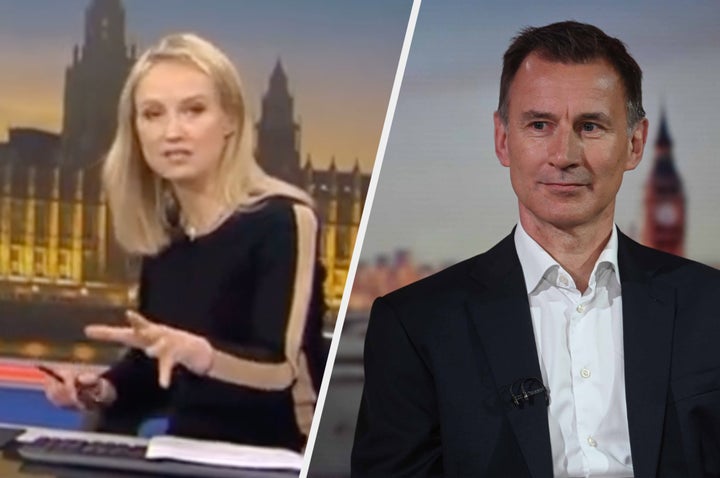 Sophy Ridge and Jeremy Hunt