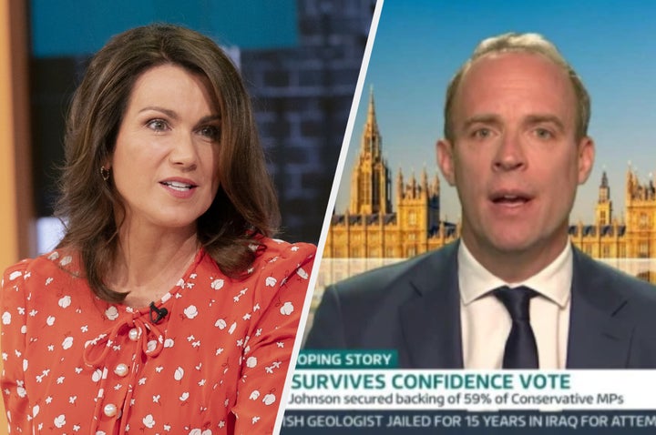 Susanna Reid and Dominic Raab