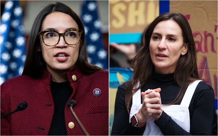Rep. Alexandria Ocasio-Cortez (D-N.Y.), left, has known state Sen. Alessandra Biaggi (D) since they both unseated incumbent Democrats in 2018.