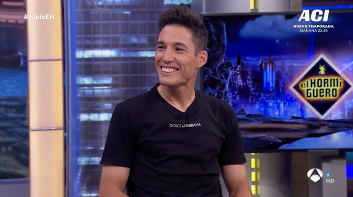El piloto español Aleix Espargaró en 'El Hormiguero'.