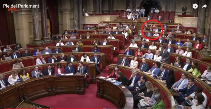 Visión general del pleno del Parlament.