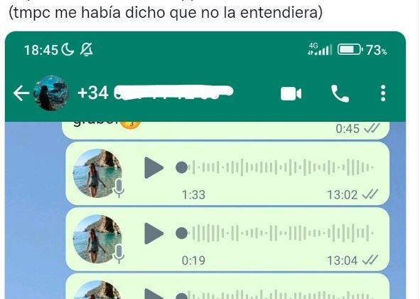 Parte del pantallazo que ha compartido @ainaplansf.