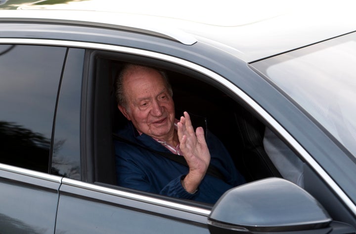 Juan Carlos I durante su última visita a España.