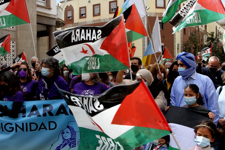 Manifestación saharaui.