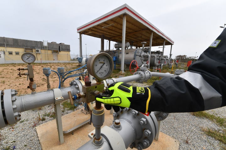 Planta de gas en Argelia.