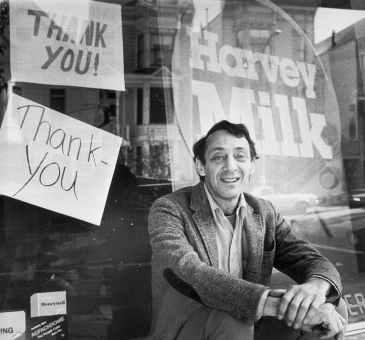Harvey Milk pictured in 1977