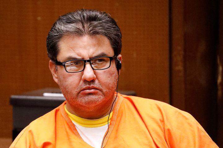 In this July 15, 2019, file photo, Naason Joaquin Garcia attends a bail review hearing in Los Angeles Superior Court in Los Angeles. (Al Seib/Los Angeles Times via AP, Pool, File)
