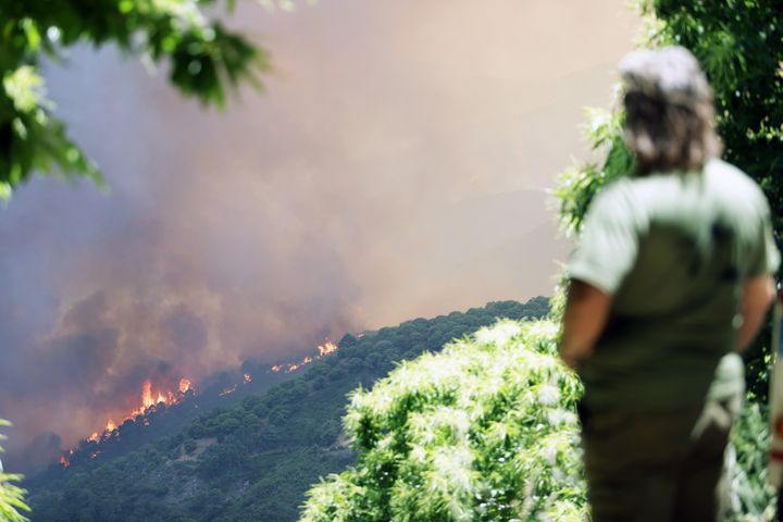 Incendio forestal del Pujerra a 09 de junio del 2022.