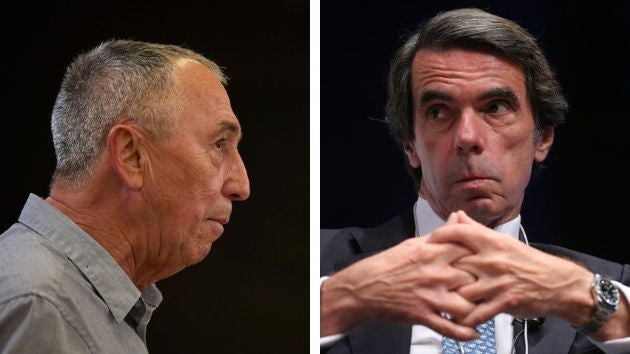 Joan Baldoví y José María Aznar.