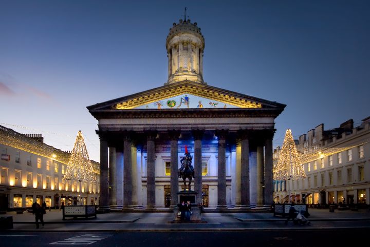 The Gallery of Modern Art is located in a neoclassical building in Royal Exchange Square.