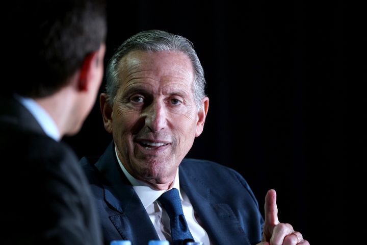 Starbucks CEO Howard Schultz is seen in an undated photo. The National Labor Relations Board's regional offices have brought 19 complaints against the company alleging that it broke the law fighting unionization efforts.