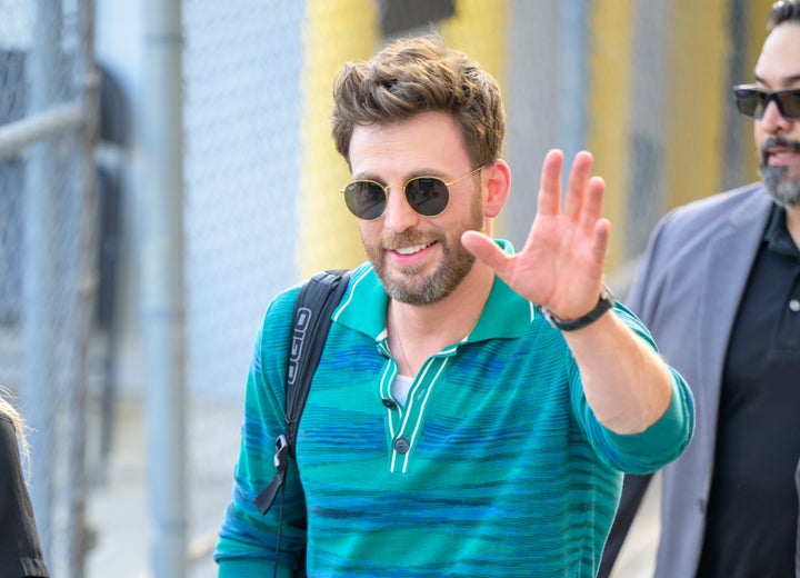 Chris Evans waving away concerns that his tweet was confusing.