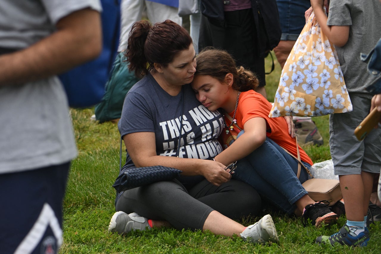 Thousands of gun control supporters join the March for Our Lives rally near the Washington Monument on the National Mall in Washington, D.C.