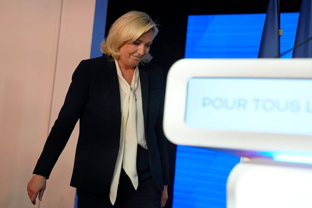 Marine Le Pen photographiée le soir du 24 avril 2022 (illustration)