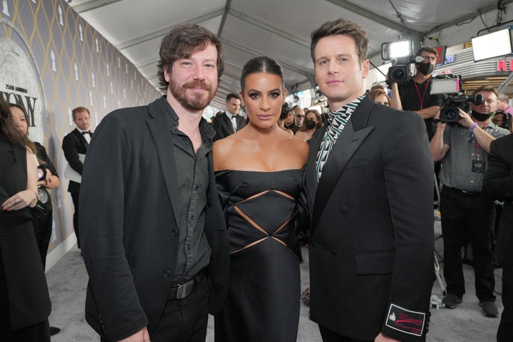 "Spring Awakening" stars John Gallagher Jr., Lea Michele and Jonathan Groff at the 2022 Tony Awards.