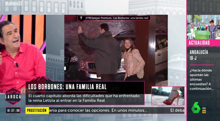 El momento de Ángel Antonio Herrera en 'La Roca'.