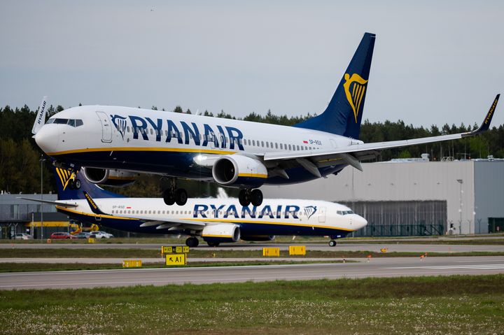 Aviones de Ryanair, en una imagen de archivo.