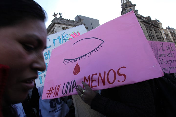 "Ni una menos", un grito contra la violencia machista.