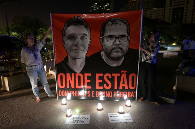 Le 9 juin, des employés de la Fondation nationale indigène ont protesté contre la disparition du journaliste britannique Dom Phillips et du spécialiste brésilien des affaires indigènes Bruno Pereira.