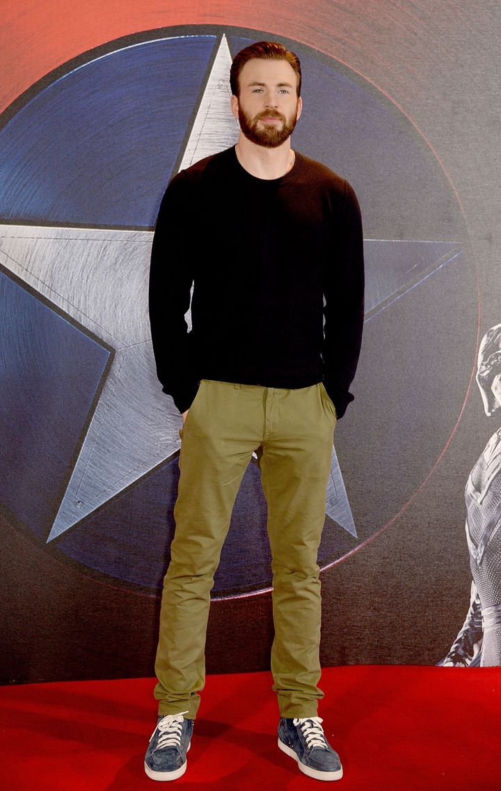 Evans at a "Captain America: Civil War" screening in 2016.