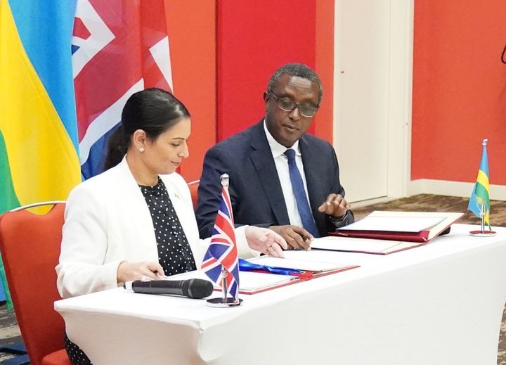 Home secretary Priti Patel and Rwandan minister for foreign affairs and international co-operation, Vincent Biruta, signed a "world-first" migration and economic development in the east African nation's capital city Kigali in April.