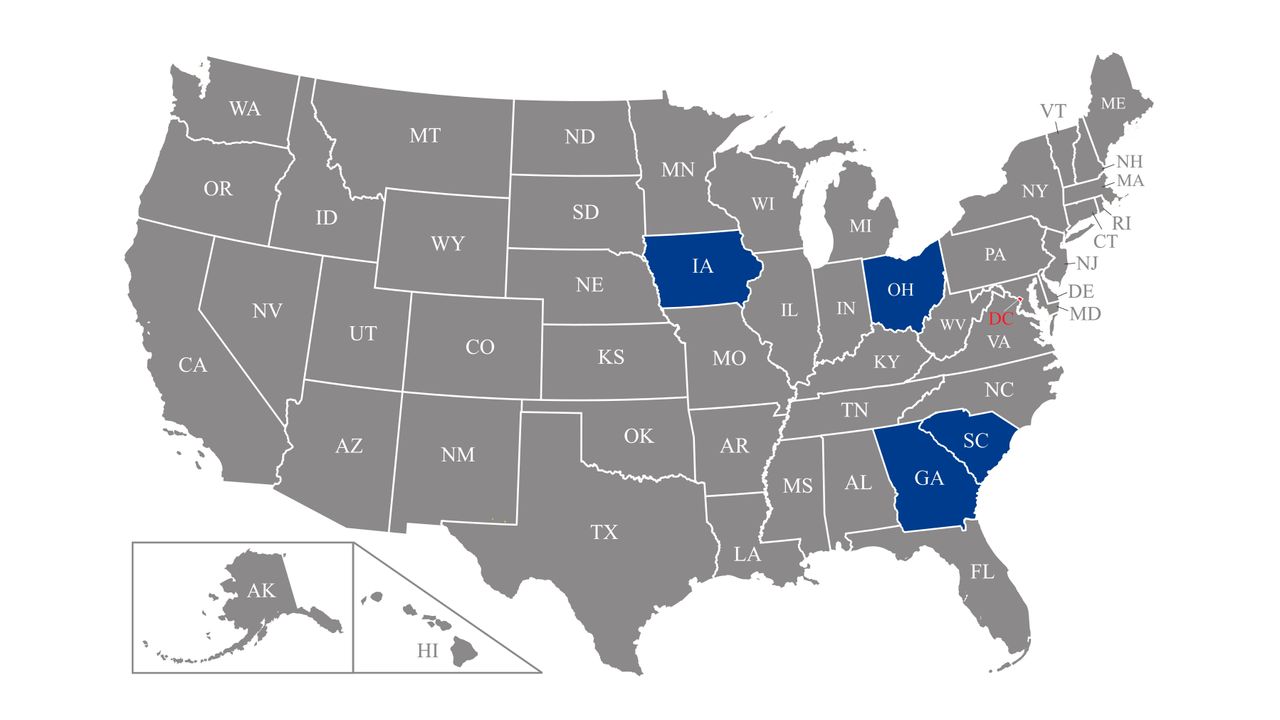 The four states with near-total bans.