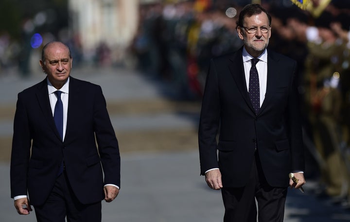 Jorge Fernández Díaz y Mariano Rajoy, en una imagen de archivo.