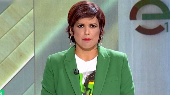 Teresa Rodríguez, en el debate de Canal Sur.