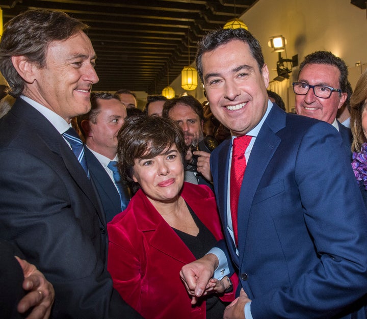 Rafa Hernando, Soraya Sáenz de Santamaría y Moreno Bonilla
