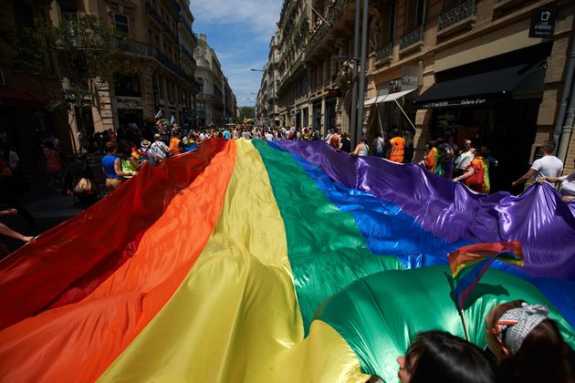 Photo d'illustration prise à Toulouse en juin 2018, lors de la Pride. (Photo by Alain Pitton/NurPhoto via Getty Images)