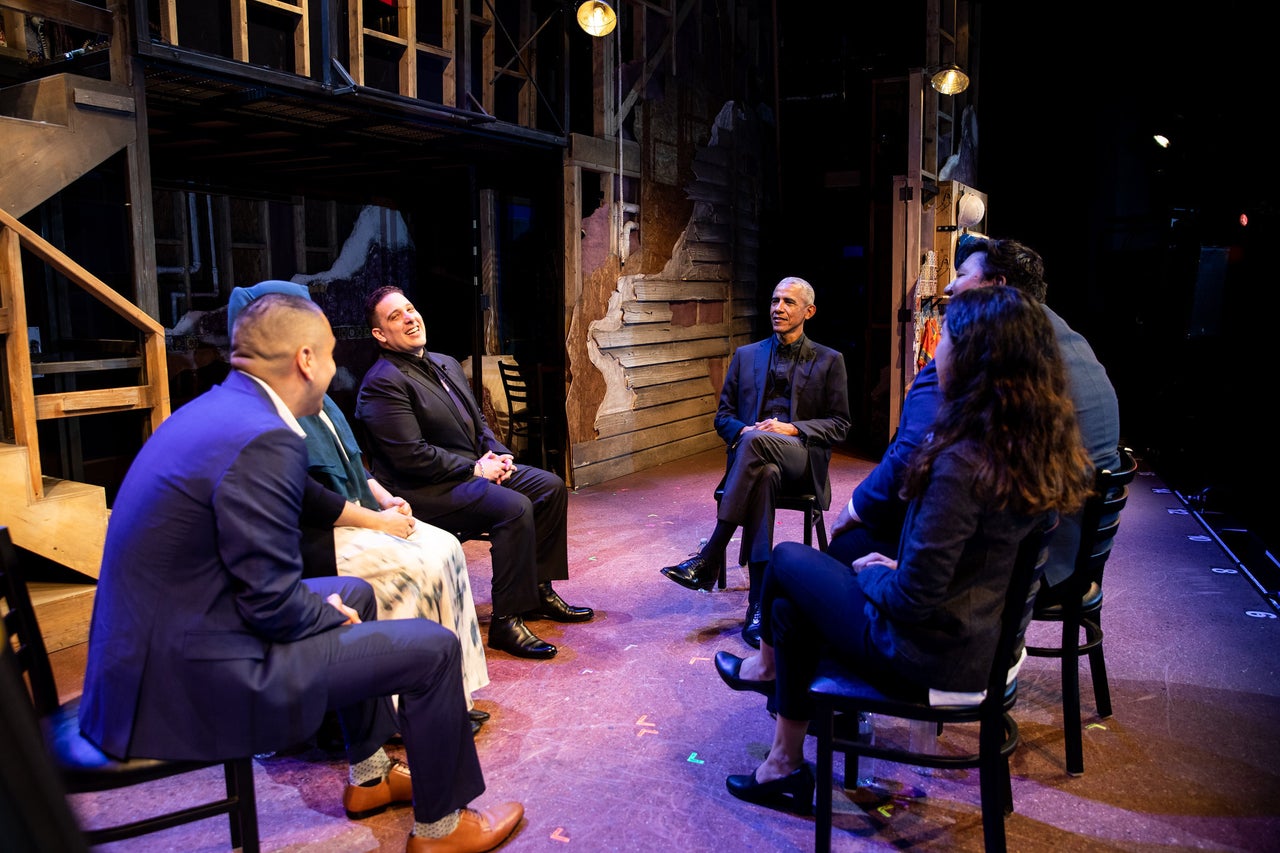 Obama Marks DACA’s tenth Anniversary In Dialog With Dreamers 22 Former President Barack Obama (center) with DACA recipients (left to right) Josue de Paz, Sumbul Siddiqui, Tony Valdovinos, Devashish Basnet and Jessica Astudillo at a discussion marking DACA's 10th anniversary, filmed in late May in New York.
