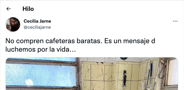 La foto de la cocina que ha subido @ceciliajarne.