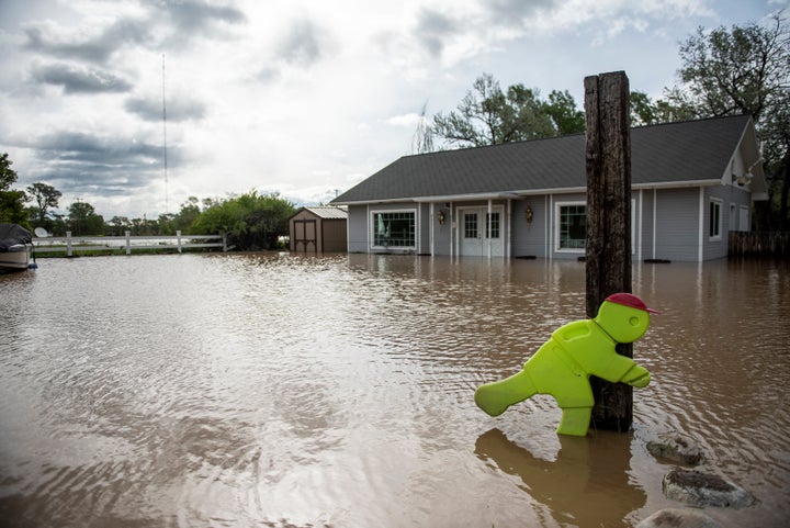 Flooding on Tuesday in Livingston, Montana.