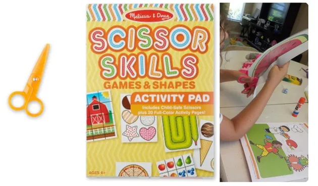 Melissa & Doug Scissor Skills Activity Pad in Tray - 1 Each