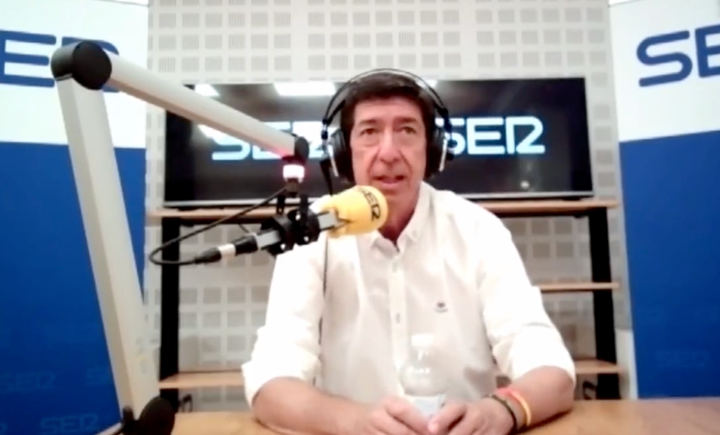 Juan Marín en su entrevista en la Cadena Ser.