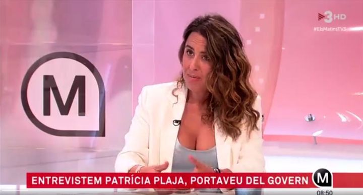 Imagen de Patrícia Plaja en TV3.