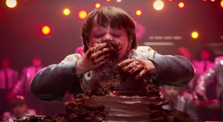 Bruce Bogtrotter's cake-eating scene has made it into the new film