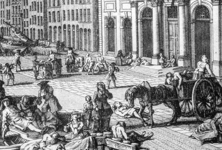 Una ilustración recoge la devastación de una ola de peste