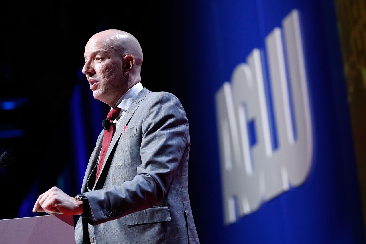 Anthony Romero, executive director of the American Civil Liberties Union, speaks at the 2018 ACLU National Conference in Washington, D.C.