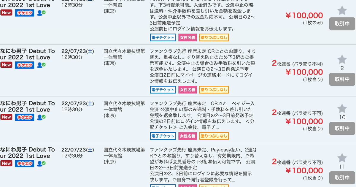なにわ男子のファンが転売ヤーに怒り。「ファンクラブ入ってる意味