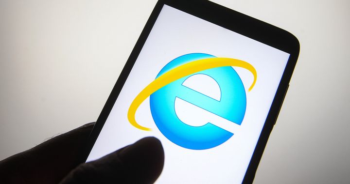 Internet Explorerのロゴのイメージ写真
