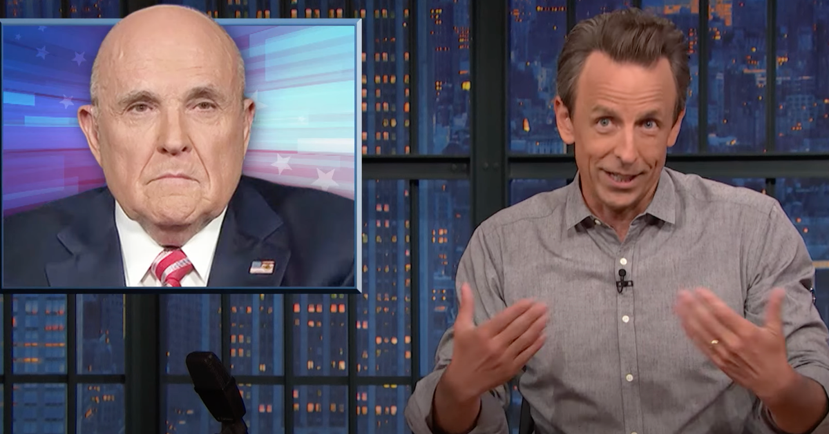 Seth Meyers Has A Field Day With Rudy Giuliani's 'Diet Pepsi' Claim