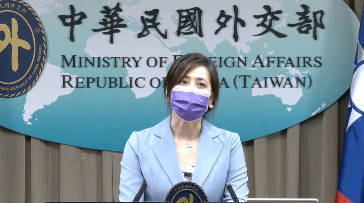 欧江安・報道官 台湾外交部（外務省に相当）公式Youtubeより