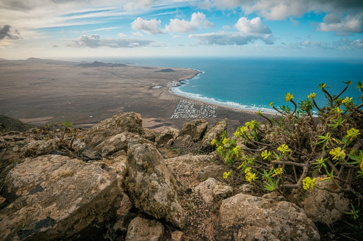 Una de las playas de Lanzarote.