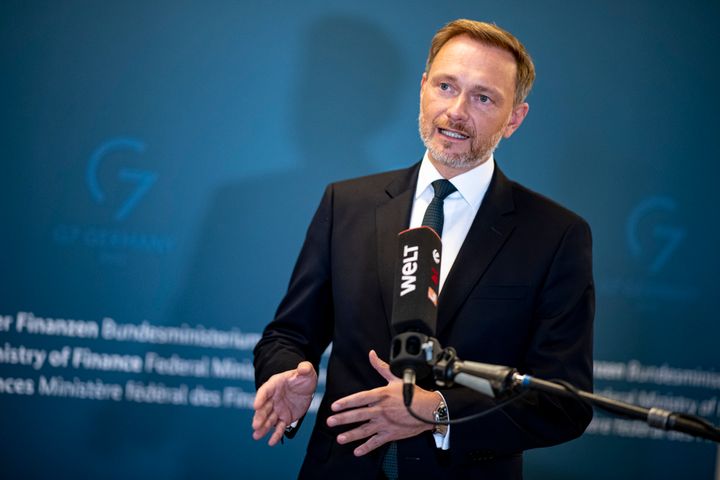  Ο Κρίστιαν Λίντνερ, υπουργός Οικονομικών της Γερμανίας. (Fabian Sommer/dpa via AP)