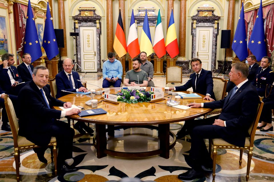Besuch von Macron, Scholz und Draghi in der Ukraine