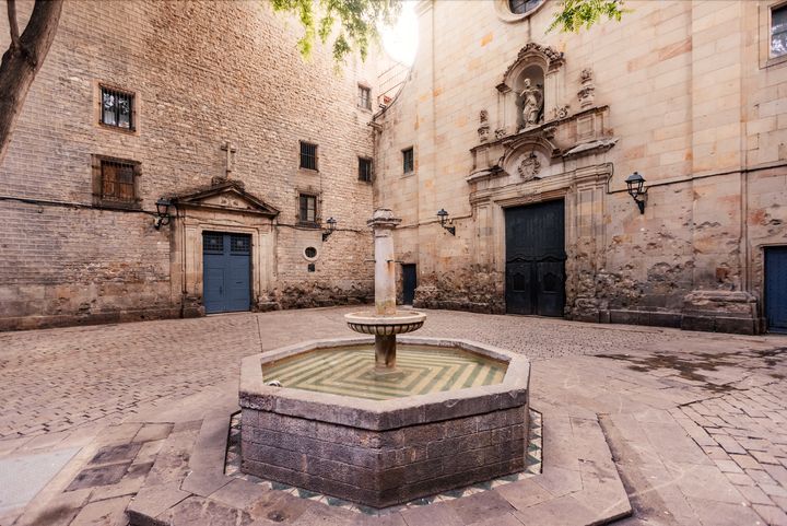 Plaça de Sant Felip Neri en Barcelona.